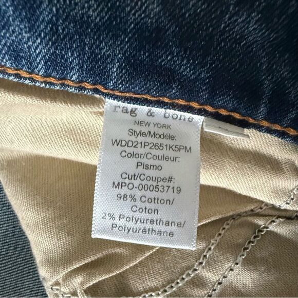 rag & bone Cate Mid-Rise Ankle Skinny Jeans in Medium Wash Size 29 - Picture 5 of 9